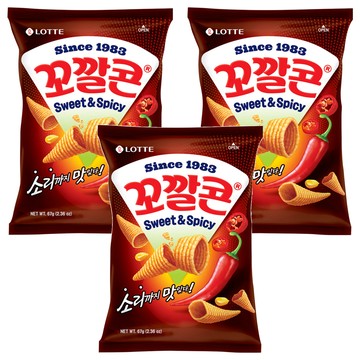 Kokkal Corn 玉米脆角 甜辣味  67g  3包