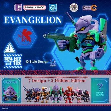 ✨正版 萬代 EVA 新世紀福音戰士 盲盒 公仔 機甲 初號機 零號機 二號機 八號機 六號機 擺件 收藏 手辦 周邊