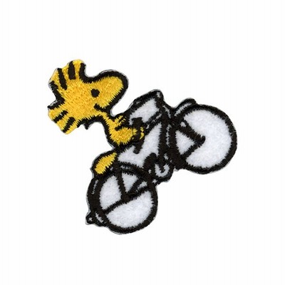 ワッペン 『刺しゅうシールワッペン スヌーピー 自転車 8609』 misasa ミササ
