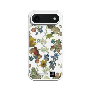 iPhone Air SolidX 白 - Van Gogh Museum - Vincent 的花朵-50週年紀念款 透明