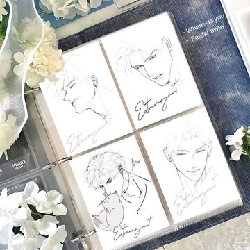 🌞包包優選寶藏品🌟🌟16張秦徹簽名手繪高顏值男神小卡戀與深空二次元周邊收藏自制小卡🌞