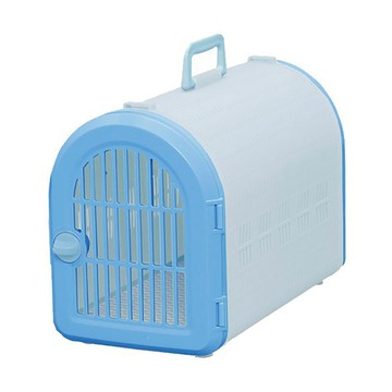 IRIS OHYAMA 愛麗思歐雅瑪 犬貓外出提籠 附背帶  24 x 46.5 x 32.5cm  青色  1個