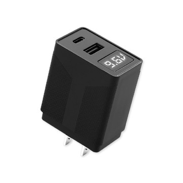 LED顯示 PD+QC 20W全兼容快速閃充電源供應器 USB快速充電器 適用 QC3.0充電器 PD充電器