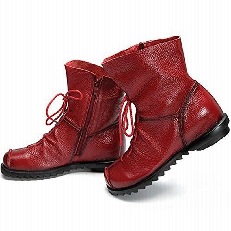 ZHIHUI US 41 Clarsunny Women s Fur Lined Leather Casua LINE