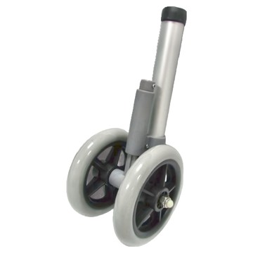 感恩使者 助行器用腳輪C款 - 後輪/煞車用  2個/組  PP+鋁管  長29cm + 輪直徑12.5cm  1組