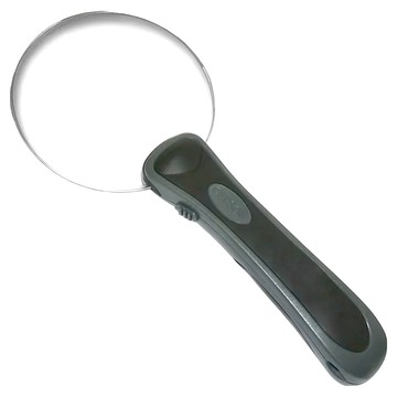 CARSON 卡薾紳 無框好拿握放大鏡 圓 LED 光學級壓克力鏡片 20x9x2.7cm  1個