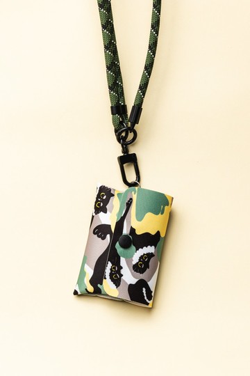 黑貓 萬用小廢包 迷彩圖騰款