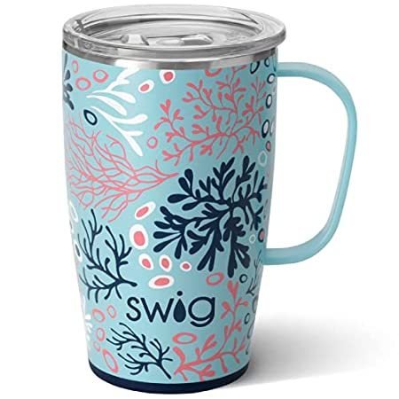 Swig Life 18oz Travel Mug with Handle and Lid, Stainless Steel, Dishwasher  Safe, Cup Holder Friendly, Triple Insulated Coffee Mug Tumbler in Incognito  Camo 