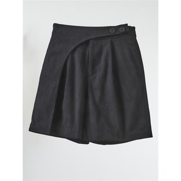 諾諾E站【町】燈芯絨短褲女春新款韓版簡約氣質百搭高腰顯瘦剪標