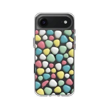 iPhone Air Clear Case（相機按鈕） 透明 - 老屋顏 Old House Face - 泡泡馬賽克-澡堂