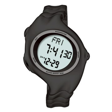 Benlydesign | Y2k Watch系列 黑面 電子式 不銹鋼錶帶 石英錶 黑色 數碼 X5000-D-B