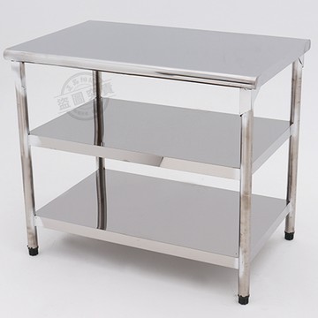 其他收納櫃架 【Abis】客製商品-豪華升級版60X90CM三層圓角304不鏽鋼桌/料理桌/工作桌/工作台/流理台(2尺X3尺)-1入