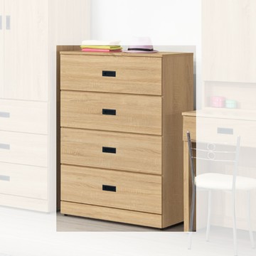 【顛覆設計】里多卡2.7尺大四斗櫃(原切色)