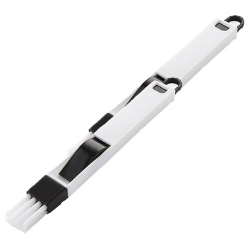 門窗細縫角落除塵刷 多用途門窗縫刷 塑膠材質  黑色  2支