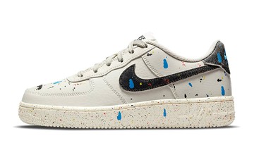 AIR FORCE 1 LV8 3 GS PAINT SPLATTER - LIGHT BONE