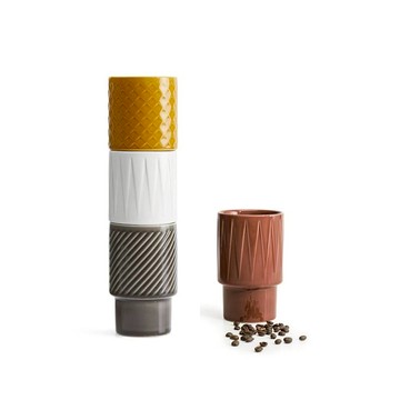 Coffee & More 拿鐵杯400ml 四色 磚紅