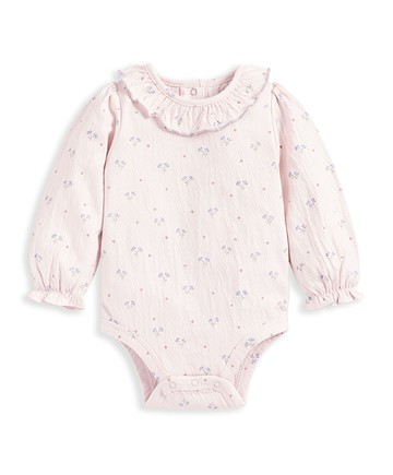 勿忘草-長袖包屁衣9-12m