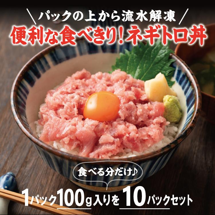 お歳暮 ネギトロ 冷凍 丼 ねぎとろ ねぎトロ マグロたたき 便利な100g小分けパック