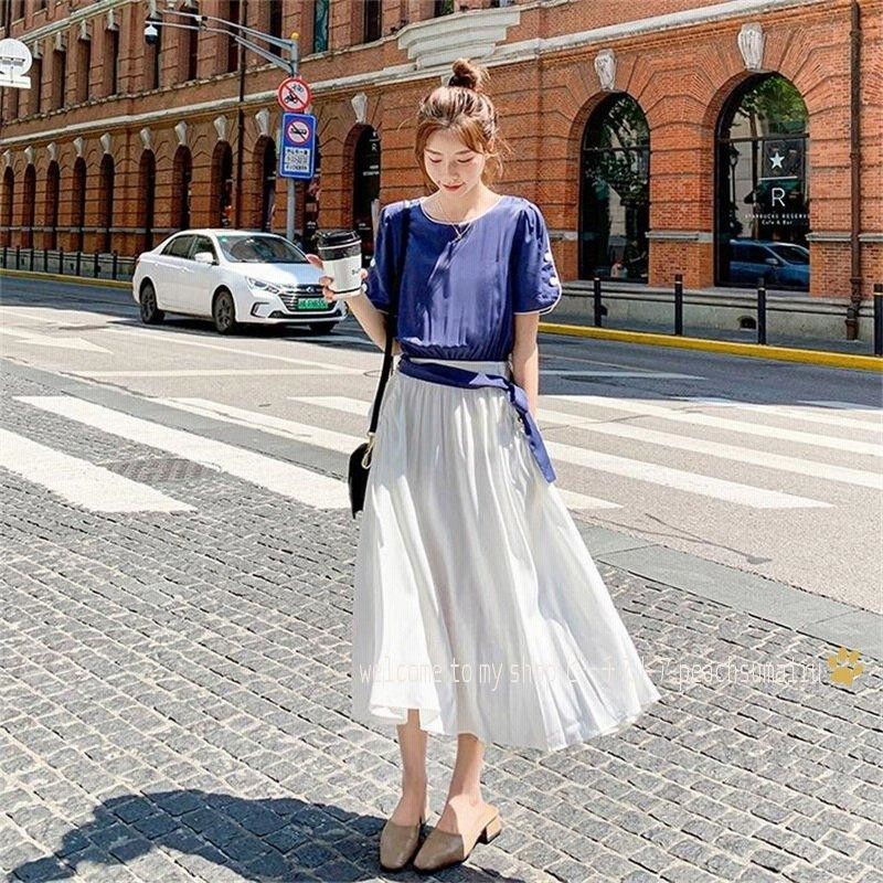 ワンピース レディース 20代 きれいめ 夏服 半袖ワンピース マキシワンピース ロング丈 パーティードレス 可愛い 着痩せ 上品 通販  LINEポイント最大GET LINEショッピング