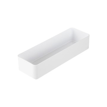 【日本霜山】PET抽屜分隔/鏡櫃用可層疊收納盒(加深款)-L-3入