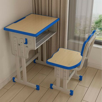 學生書桌廠家校園新款可升降學生課桌椅定制課桌椅現貨批發學習桌[DD100109]
