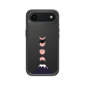 iPhone Air Mod NX -邊框背蓋組合 (相機按鈕) 黑 - ilovedoodle (Lim Heng Swee) - Cat Landscape - 月光倒影