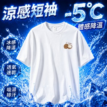 【隔日到貨】涼感衣 250g純棉重磅t恤 大尺碼寬鬆短袖 oversize 衣服 夏季百搭上衣 高品質T恤 圓領短TEE