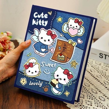 臺灣-出貨🔥Hello Kitty 插頁式卡冊 3~8 寸通用 家庭寶寶成長紀念冊 大容量 收納相本