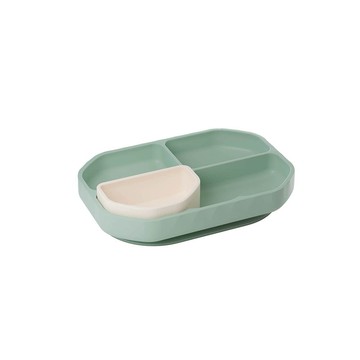 【2angels】矽膠加分鑽石吸盤餐盤 (吸盤碗 副食品餐具 幼兒餐碗 兒童餐碗 寶寶餐具)