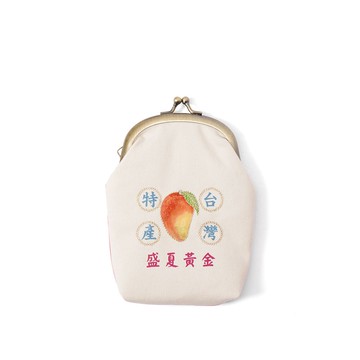 知音文創｜電繡口金包零錢包 芒果