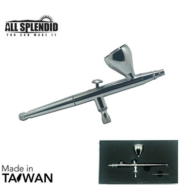 ALL SPLENDID【高階雙動外調式噴漆筆】--0.3MM 噴筆  精細噴針 人體彩繪上色 美甲 模型 台灣製造