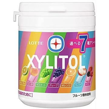 | 現貨|日本 Lotte樂天 XYLITOL 口香糖 7種綜合水果口味 彩虹口香糖