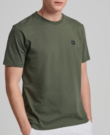 Superdry Men's Men's Tech Loose T-Shirt Green / Dark Moss - Size: S Khaki