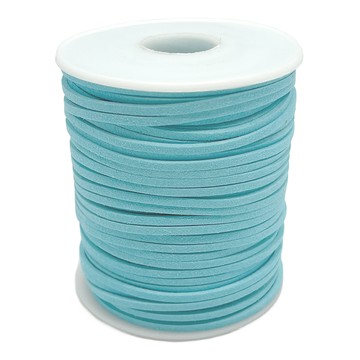 Mandeulhobby 麂皮絨緞帶 人造皮繩  1個  天藍色  45m