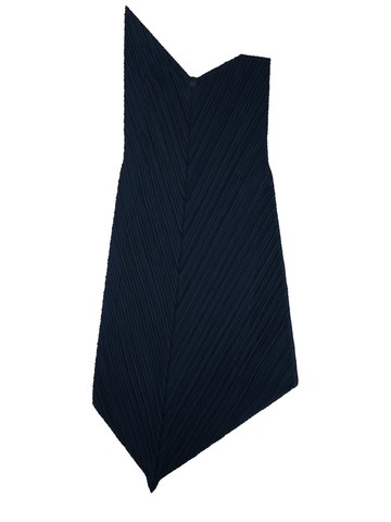 pleats please issey miyake pleated mini dress