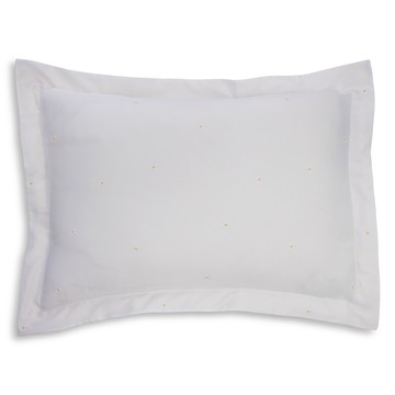 Schlossberg Daisy Embroidered Blanc Sham, Standard