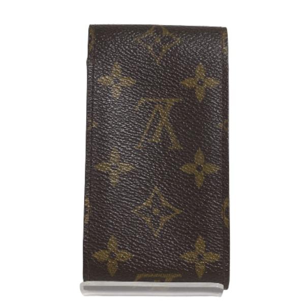 ルイヴィトン カードケース M63024 エテュイ・シガレット モノグラム シガレットケース  LOUIS VUITTON ブラウン ユニセックス 中古