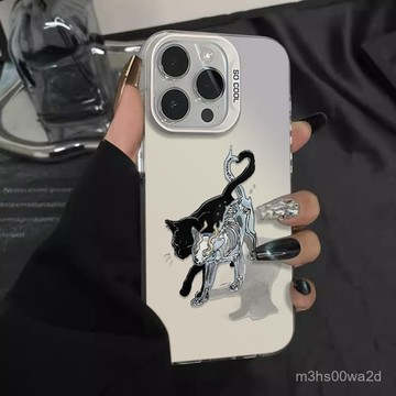 靈魂黑貓 防摔 手機殼 蘋果iPhone16 15 14 11 12 13 Pro max xs xr保護殼 78p