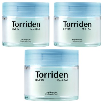 Torriden 台灣公司貨 5D微分子玻尿酸多效保濕棉片  80片  3罐