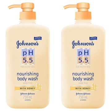 Johnson's 嬌生 嬰兒PH5.5溫和沐浴露 蜂蜜舒緩  750ml  2瓶