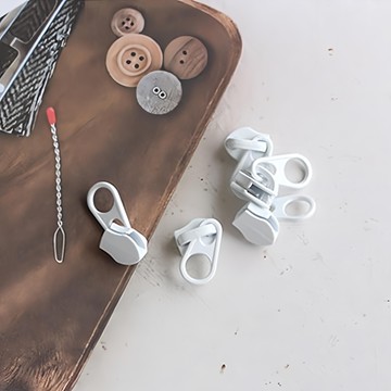 COTS 時尚拉鍊頭 3號  50個  白色