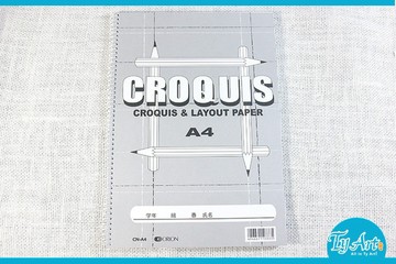 同央美術網購 日本 ORION NO.693 CROQUIS 速繪本 A4 64g 60張 CN-A4