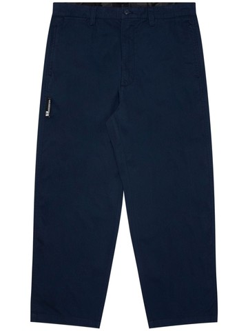 AAPE BY *A BATHING APE® - straight-leg cotton trousers - men - Cotton - L - Blue