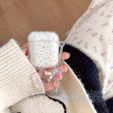 韓系ins彩色星星 簡約透明 適用AirpodsPro2保護套 1/2/3/4代保護殼 pro蘋果耳機殼 全包防摔殼