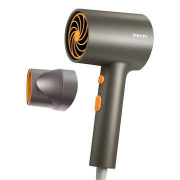 PHILIPS 飛利浦 負離子護髮吹風機 1400W 附吹嘴  質感灰  BHD321/01
