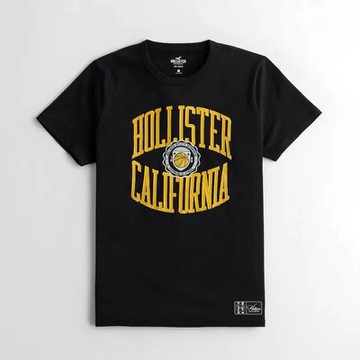 Hollister HCO 男性 短袖 T恤 黑色 1919