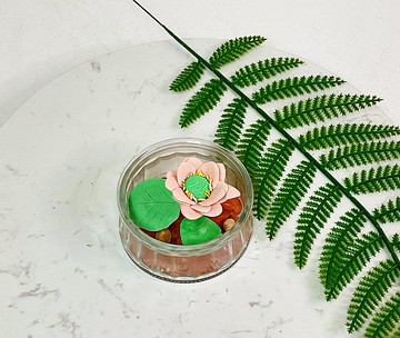 【夏荷之戀】擴香瓶材料包 手作擴香棒 手捏擴香 石膏捏塑