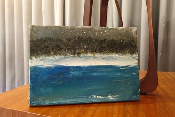 壓克力水彩畫/無框畫/風景畫/療癒畫/裝飾畫/掛畫