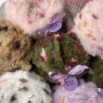 fufugarden 幻海詩篇系列手混皮草線-鉤針棒針