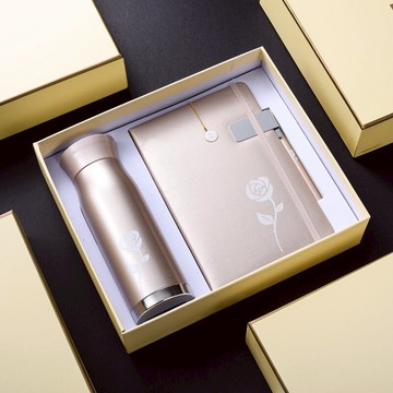 商務禮品定制印logo刻字創意金屬中性簽字筆保溫杯筆記本套裝高檔實用送男士女士禮物公司年會活動紀念品禮物